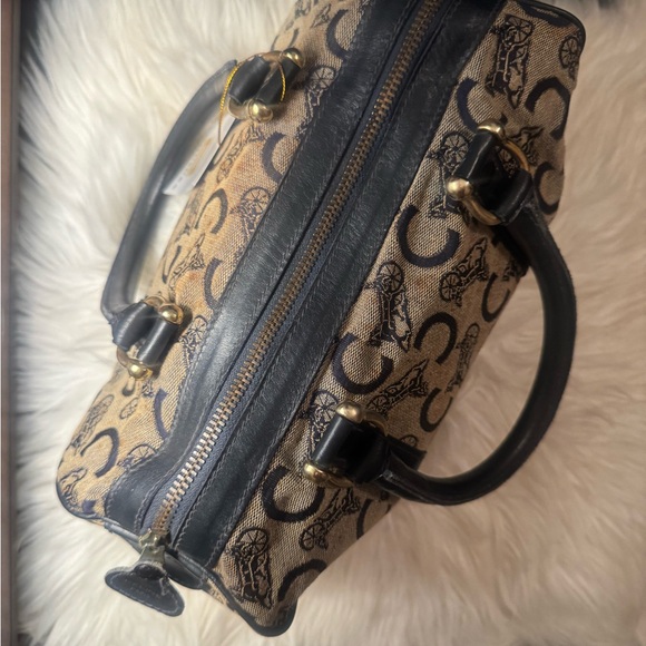 Céline Beige and Navy Blue Women's Hand Bag - Picture 3 of 9